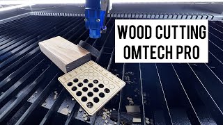 Omtech Pro Co2 Laser  Dialing in Wood Cut Setting and Cutting Stupid Stuff [upl. by Ailliw498]