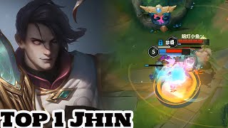 Wild Rift Jhin  Top 1 Jhin Gameplay Rank master [upl. by Kobi41]