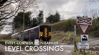 Every NonBarrier Level Crossing in Cornwall [upl. by Neeoma]