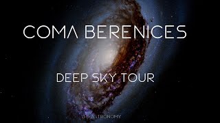 Coma Berenices Constellation Deep Sky Tour Galaxies [upl. by Ennairol460]