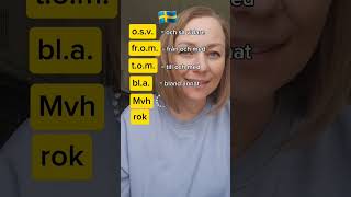 Vanliga svenska förkortningar [upl. by Erma]