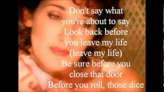 Celine Dion  Think Twice lyrics [upl. by Giannini413]