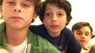 Finn Wolfhard Wyatt Oleff Jaeden Lieberher Jack Grazer QnA Session [upl. by Alleul]