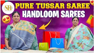 Pure Tussar Sarees  Super Quality  Sunitha Reddy Sarees Hyderabad  Dont Miss  SR1264 [upl. by Aubine]