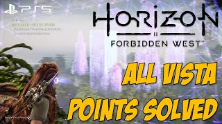 All Vista Point Solutions and Locations  Horizon Forbidden West [upl. by Aicilanna]