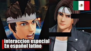 Kyo Kusanagi y Shingo Yabuki dialogos en español latino kofxv thekingoffighters [upl. by Tugman]