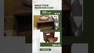 Bedside Table 😍 comfortfurniture cozy nightstand [upl. by Akeber]