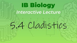 Mr Leonards IB Biology Video Course  54 Cladistics student handout in description [upl. by Alleb895]