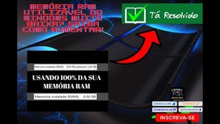 COMO RESOLVER MEMÓRIA RAM UTILIZÁVEL MENOR QUE INSTALADA ATUALIZADO 2023✅ [upl. by Attecnoc868]