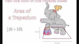 Area of a Trapezium  Pop Goes The Weasel [upl. by Beaner]