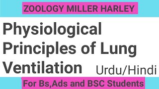 Physiological principles of lung ventilation Vertebrate respiratory systemMillar HarleyChapter36 [upl. by Stoops]