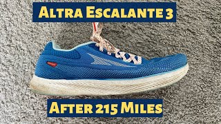 Altra Escalante 3 after 215 Miles [upl. by Attenna]