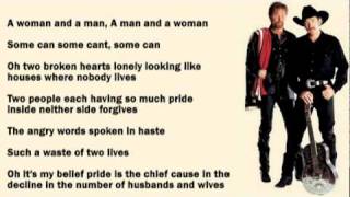 Brooks amp Dunn  Husbands amp Wives with Lyrics [upl. by Ancier]