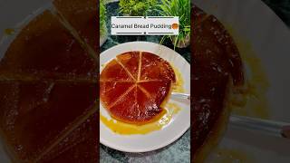 4 ingredient caramel bread pudding 🍮 [upl. by Gus]