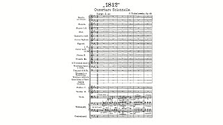 Tchaikovsky 1812 Overture Op 49 with Score [upl. by Areid]