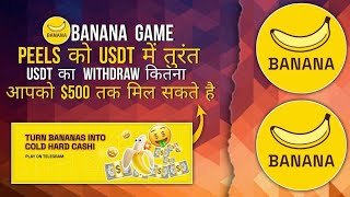 The Banana Game Telegram  Play and Earn Free USDT From Telegram Game [upl. by Silrac]