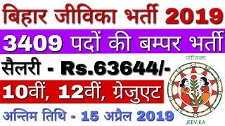 BRLPS Recruitment 2019  BRLPS Vacancy 2019 Community Coordinator  BRLPS Jeevika Vacancy 2019 [upl. by Yelloh]