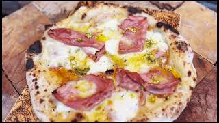 Mortadella Pizza with Mimi Foods Dough  Frank Mazzuca FamilyStyle NEXGRILL PIZZA OVEN [upl. by Conlon]