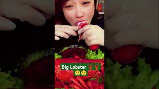 Red Giant Lobster 🦞🦞 Soo Spicy amp Delicious🔥ASMR Eating SeafoodSeafood Boil Mukbang shortsmukbang [upl. by Nnaacissej23]