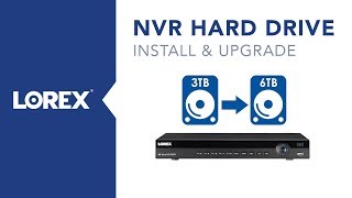 how to upgrade and install a NVR hard drive [upl. by Darell]