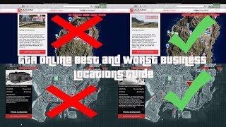 GTA Explaining the Best and Worst Business Locations Guide [upl. by Eenar]