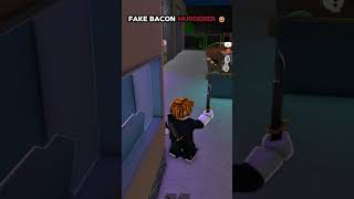 FAKE BACON MURDERER TROLLING IN MM2 😂 roblox mm2 [upl. by Dillon]