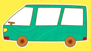 A Car Toons Minivan Cars for Kids amp Cartoons for Children [upl. by Neille]