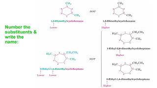 Nomenclature of Cycloalkanes [upl. by Zalea]