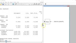 Reporting direct indirect and total effects in SEM [upl. by Ainerbas]