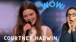 LucieV Reacts for the first time to Courtney Hadwin Americas Got Talent [upl. by Allyn]