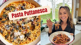 Pasta Puttanesca a Classic Italian Dish  Giada De Laurentiis [upl. by Adien]