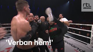 Rico Verhoeven moet trap Ben Saddik ontwijken [upl. by Whitman]