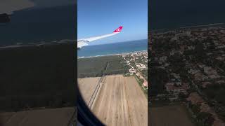 Landing to RomeFCO Airport ISTFCO Flight flight rome aircraft [upl. by Ariaj]