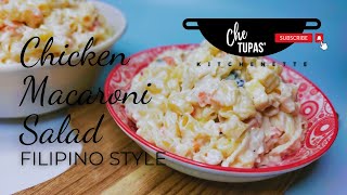 CREAMY CHICKEN MACARONI SALAD FILIPINO STYLE [upl. by Llenhoj]