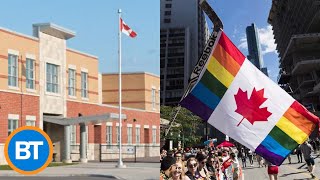 DufferinPeel Catholic School Board votes against raising Pride flags [upl. by Maillliw447]