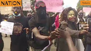 Nakuru residents stage protest against Finance Bill 2024 [upl. by Newkirk]