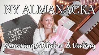 NY ALMANACKA 2023  2024 📕 systemalmanacka planeringstillbehör amp tävling ✨ [upl. by Nanreik363]