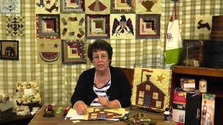 How to applique a Schoolhouse Mini Quilt Block 7 of Jan Pateks Block of the Month [upl. by Llatsyrk524]