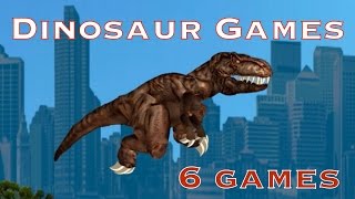 Collection of 6 FREE Online DINOSAUR VIDEO GAMES with Gameplay [upl. by Photina]