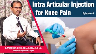 Intra Articular Injection for Knee Pain  Arumugam  Orthopedic Surgeon  Knee replacement surgery [upl. by Claudian]