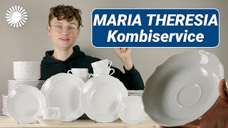 Hutschenreuther Maria Theresia Weiß Geschirrset Vorstellung  Hertie [upl. by Anaitsirk377]