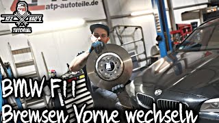 BMW F10 F11  Bremsen Vorne wechseln  Drehmomentwerte  Front Brake Replacement [upl. by Dall]