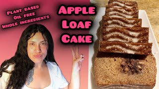 Super yummy Apple Loaf Cake  healthy vegan recipe [upl. by Nawyt]