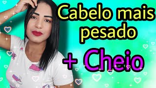 💋 DICAS DE COMO DEIXAR O CABELO MASI CHEIO E PESADO💋 [upl. by Elocan]