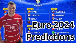 MY EURO 2024 PREDICTIONS [upl. by Siesser]