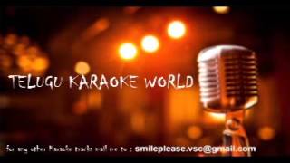 Niluvaddam Ninu Epudaina Karaoke  Nuvvostanante Nenoddantana  Telugu Karaoke World [upl. by Fortin]