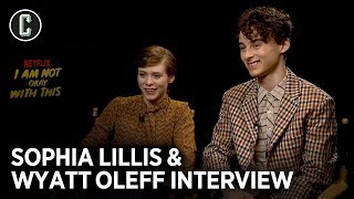 I Am Not Okay With This Sophia Lillis amp Wyatt Oleff Interview [upl. by Eltsirhc]