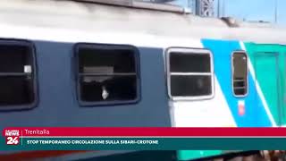 Trenitalia Stop temporaneo della circolazione tratta Sibari  Crotone [upl. by Consalve]