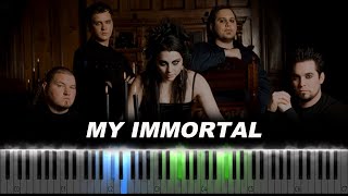 Evanescence  My Immortal Piano Tutorial [upl. by Odraccir121]