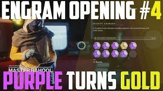 Destiny 2  Engram Opening 4  NEW EXOTICS WOOOOO [upl. by Notrom]